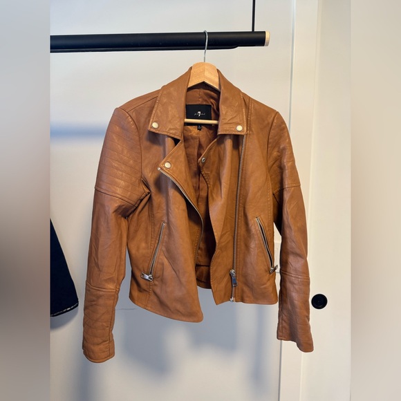 7 All Mankind Vegan Leather Jacket - Picture 3 of 6